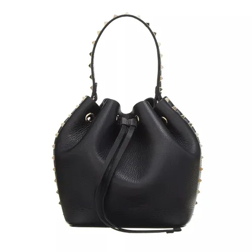 Valentino Garavani Bucket Bags - La Cinquieme Bucket Bag of Toile Iconographe - black - Bucket Bags for ladies