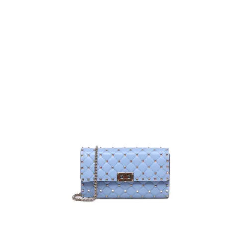 Valentino Garavani , Cotton Elastan Bags ,Blue female, Sizes: ONE SIZE