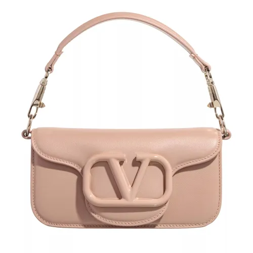 Valentino Garavani Crossbody Bags - Locò Calfskin Shoulder Bag - beige - Crossbody Bags for ladies