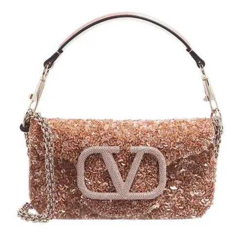 Valentino Garavani Crossbody Bags - Locò Embroidered Small Crossbody Bag - rose - Crossbody Bags for ladies