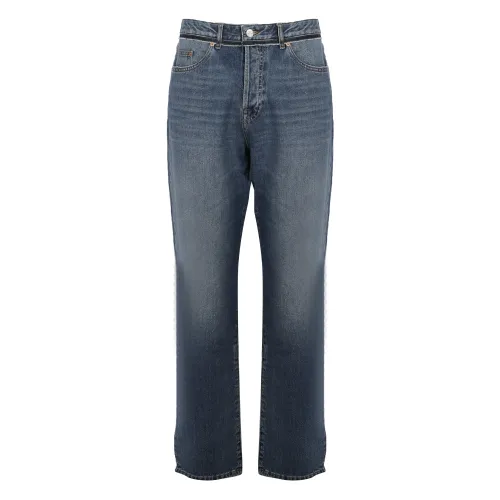 Valentino Garavani , Denim Jeans, Relaxed Fit, Made in Italy ,Blue male, Sizes:
