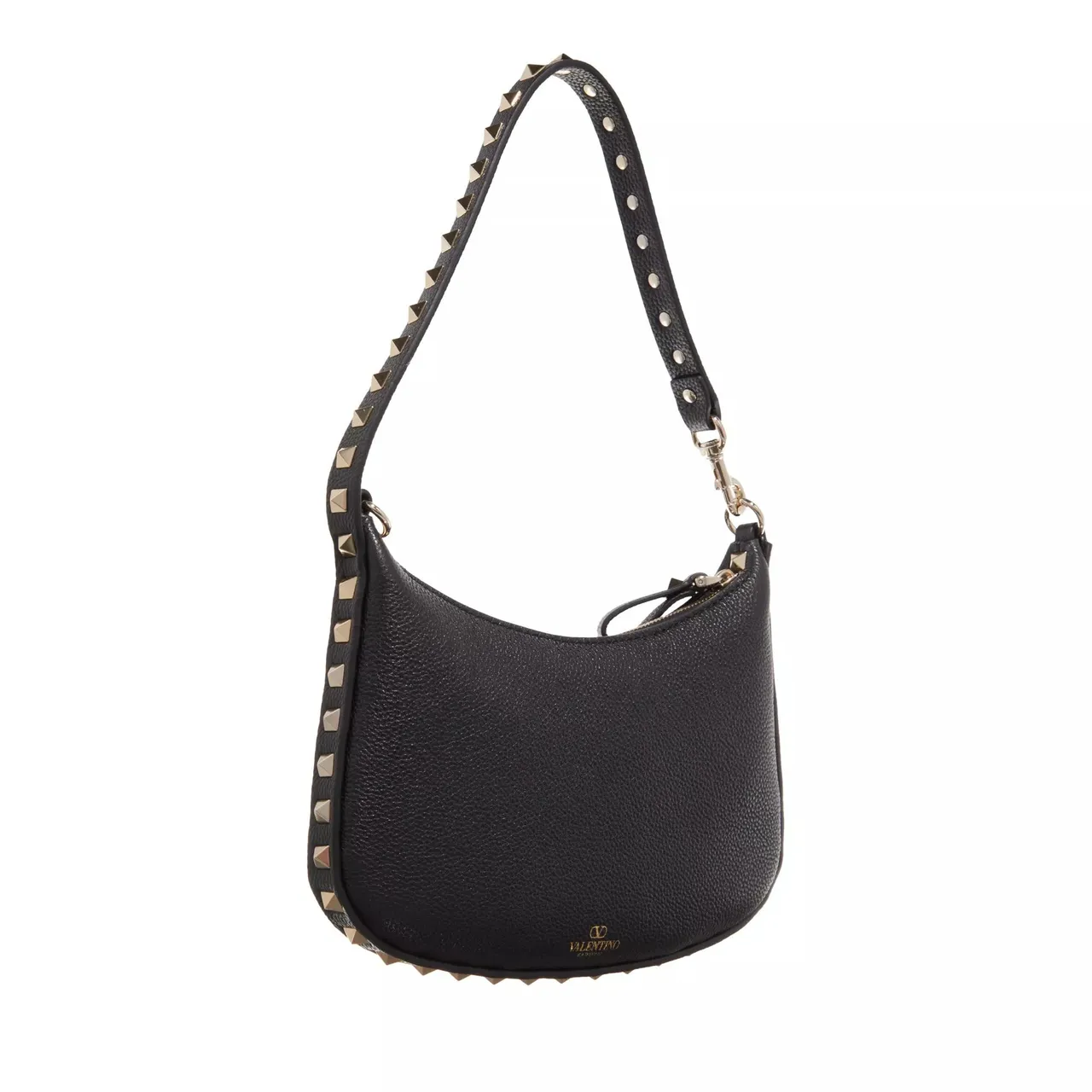 Valentino Garavani Hobo Bags - Mini Hobo Rockstud - black - Hobo Bags for ladies