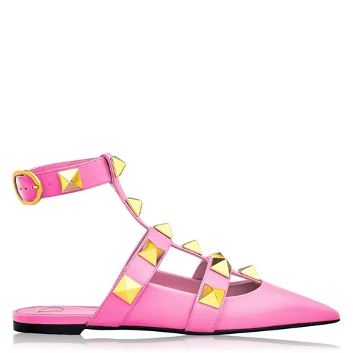 VALENTINO GARAVANI Roman Stud Ballerina Shoes - Pink