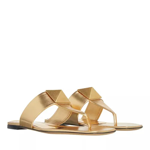 Valentino Garavani Sandals - Leather Sandals - gold - Sandals for ladies