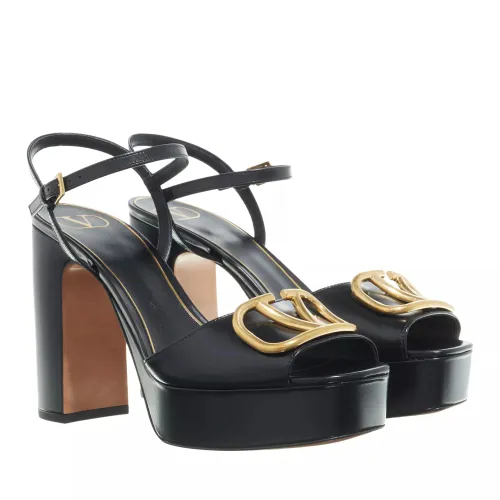Valentino Garavani Sandals - Vlogo Signature Platform Sandals - black - Sandals for ladies