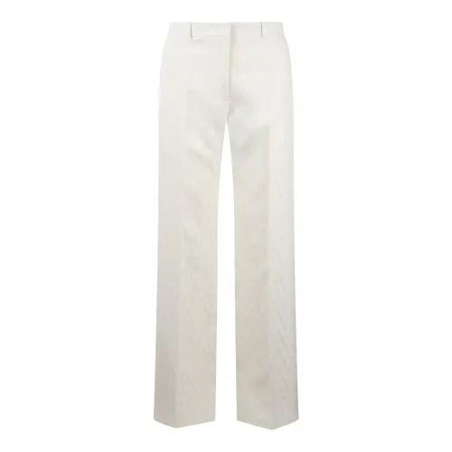 Valentino Garavani , Toile Iconographe Crepe Couture Tailored Trousers ,White female, Sizes: