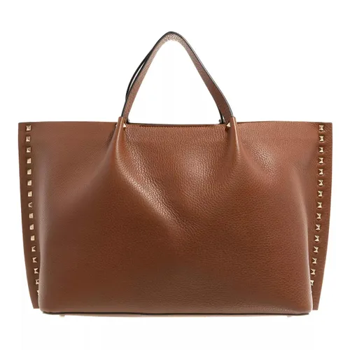 Valentino Garavani Tote Bags - Medium Tote Rockstud - brown - Tote Bags for ladies