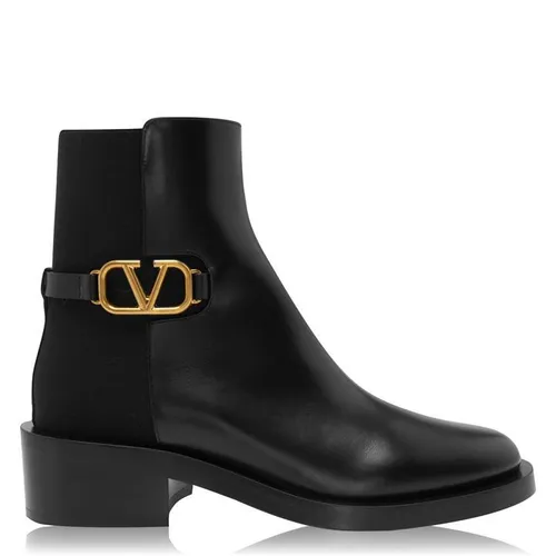 Valentino Garavani V Logo Boots - Black