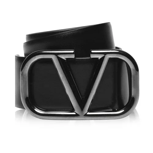 Valentino Garavani V Logo Signature Belt - Black