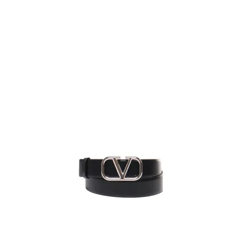 Valentino Garavani , VLogo Signature Belt ,Black male, Sizes: