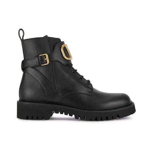 Valentino Garavani , VLogo Signature Combat Boots ,Black female, Sizes: