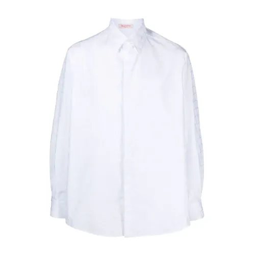 Valentino Garavani , White Iconographe Jacquard Shirts ,White male, Sizes: