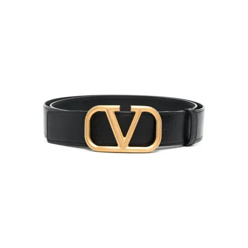 Valentino , Gold V-Logo Signature Belt ,Black male, Sizes: