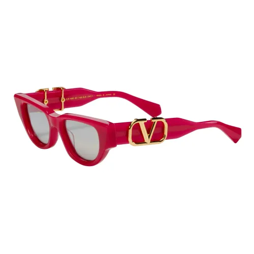 Valentino , Limited Edition V-Due Sunglasses ,Red female, Sizes: