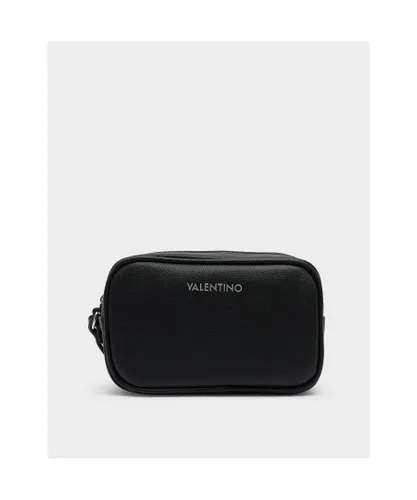 Valentino Mens Accessories Marnier Washbag in Black Faux Leather - One Size