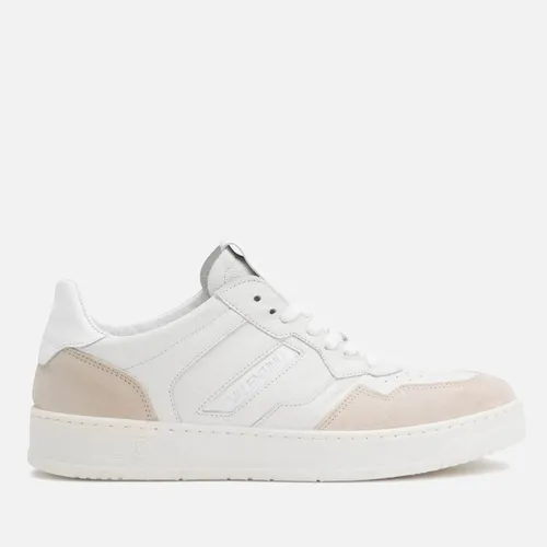 Valentino Men's Apollo Basket Leather and Suede Trainers - UK