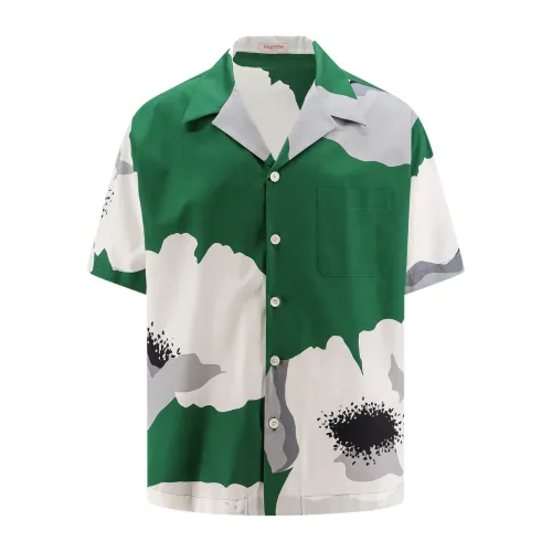 Valentino , Mens Clothing Shirts Green Ss24 ,Green male, Sizes: