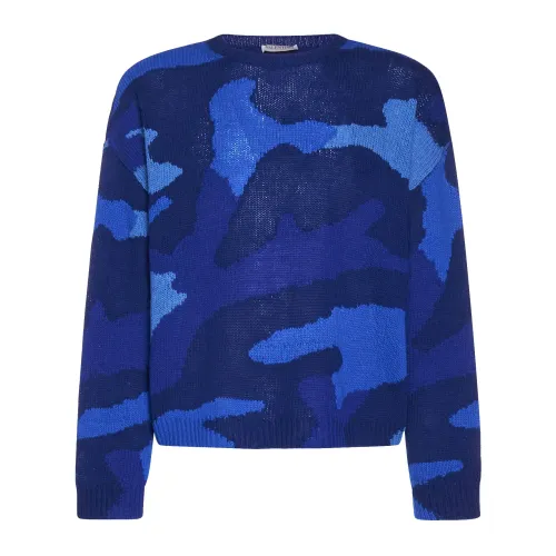 Valentino , Men's Clothing Sweater Blue Ss23 ,Blue male, Sizes: