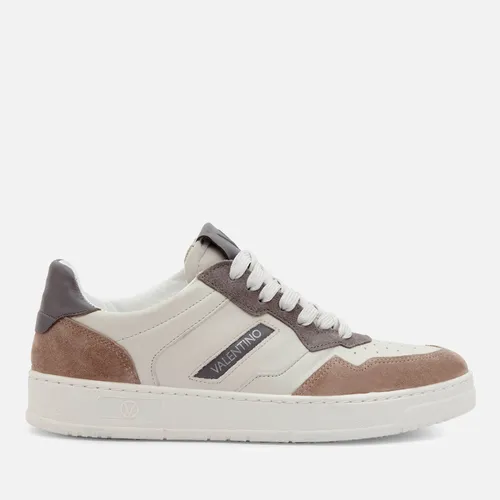 Valentino Men's Suede and Leather Basket Trainers - UK