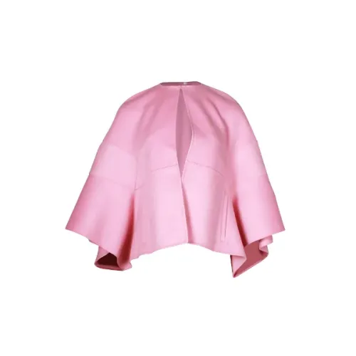 Valentino , Pink Wool Cape Coat ,Pink female, Sizes:
