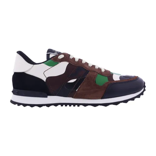 Valentino , RockRunner Sneaker Brown/Green ,Multicolor male, Sizes: