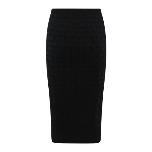 Valentino , Toile Iconographe Viscose Skirt ,Black female, Sizes: