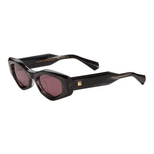 Valentino , Translucent Black Swirl Sunglasses ,Black unisex, Sizes: