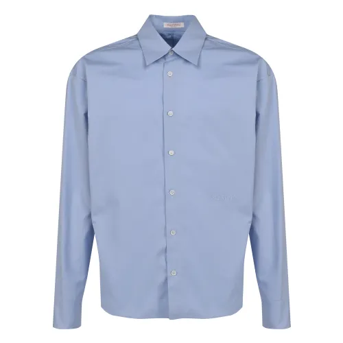 Valentino , Valentino Garavani Shirts Blue ,Blue male, Sizes: