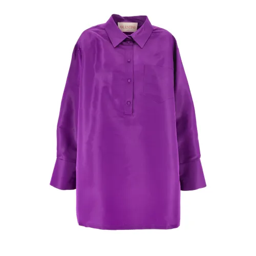 Valentino , Valentino Silk Dress ,Purple female, Sizes: