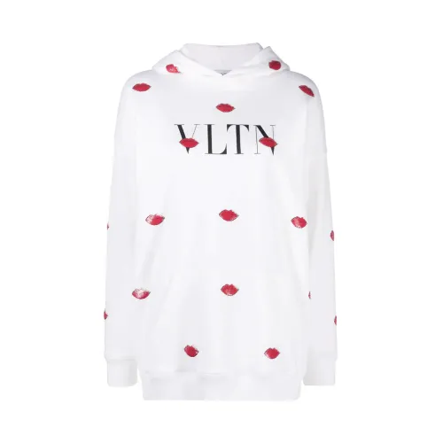 Valentino , Vltn Le Rouge hoodie ,White female, Sizes: