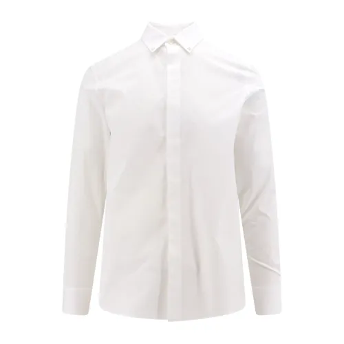 Valentino , White Slim Fit Buttoned Shirt ,White male, Sizes:
