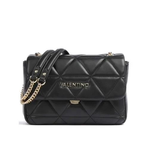 Valentino Womens Black Carnaby Flap Bag