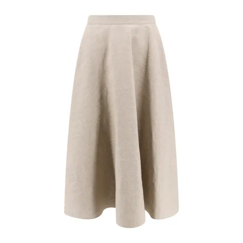 Valentino , Womens Clothing Skirts Beige Ss24 ,Beige female, Sizes: