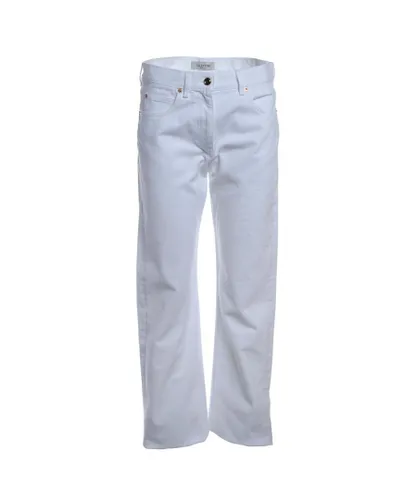 Valentino Womens Denim Jeans in White