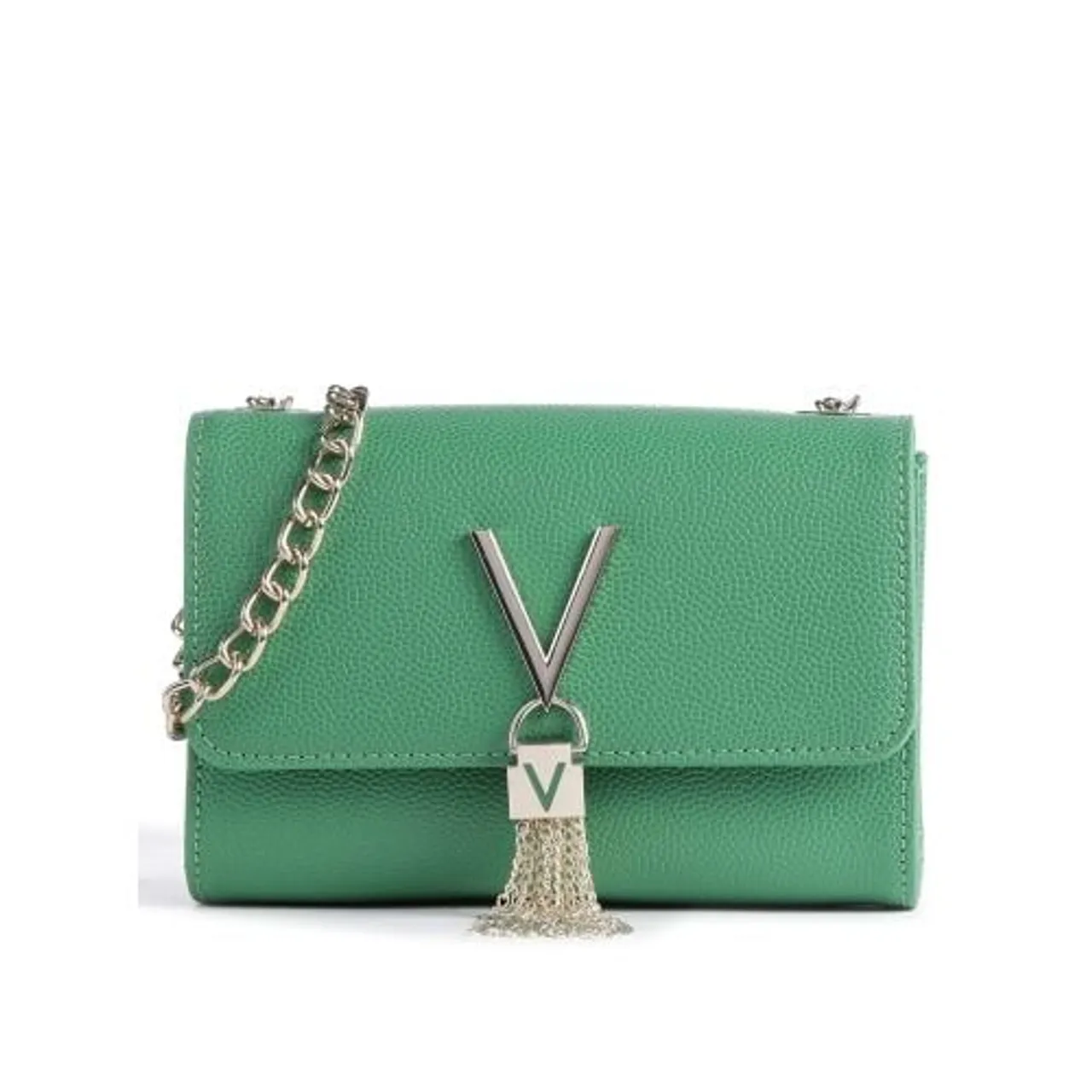 Valentino Womens Green Divina Pochette Bag