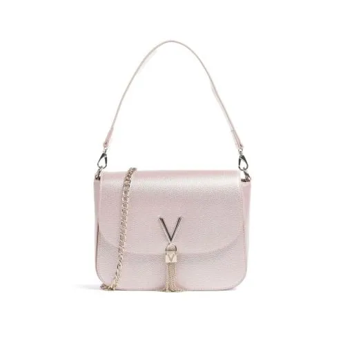 Valentino Womens Metallic Rose Divina Shoulder Bag
