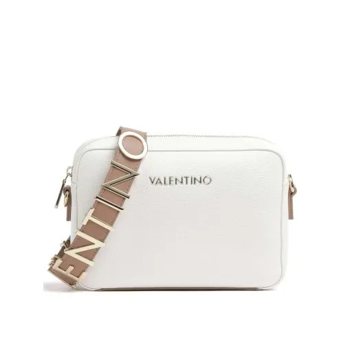 Valentino Womens White Leather Alexia Camera Bag