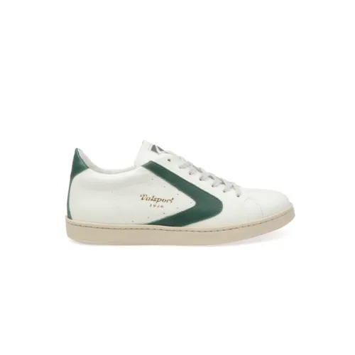 Valsport 1920 , White and Green Leather Sneaker Tournament ,White male, Sizes: