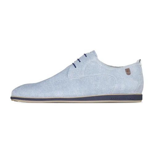 Van Bommel , Leather Lace-up Shoes ,Blue male, Sizes: