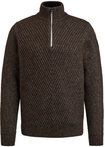 Vanguard Pullover Half Zip Wool Brown