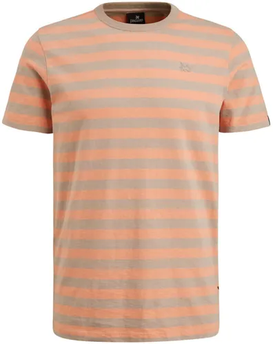 Vanguard T-Shirt Stripes Beige Orange