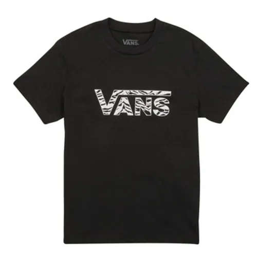 Vans  ANIMAL LOGO CREW  girls's Children's T shirt in Black