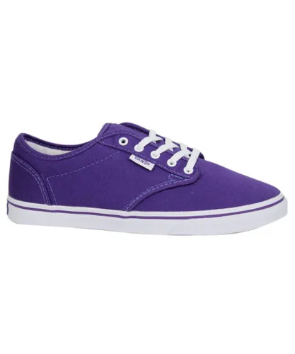 Vans Atwood Low Canvas Lace Up Purple Womens Trainers Plimsolls NJO5SY B119B