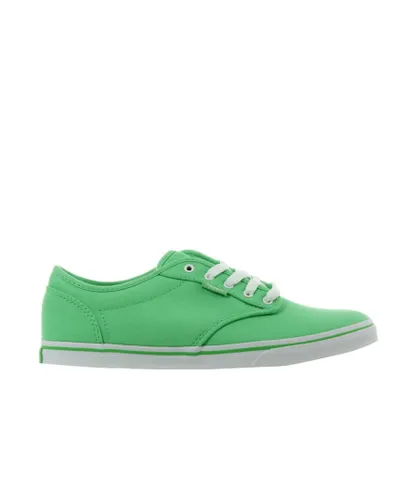 Vans Atwood Low Top Lace-Up Green Canvas Womens Plimsolls U4IATS