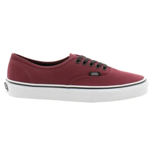 Vans , Authentic Low Lace Canvas Sneakers ,Red male, Sizes: 3 UK, 8 UK, 2 1/2 UK, 1 UK, 10 UK, 7 UK, 9 UK, 10 1/2 UK, 12 UK, 5 UK, 8 1/2 UK, 6 1/2 UK