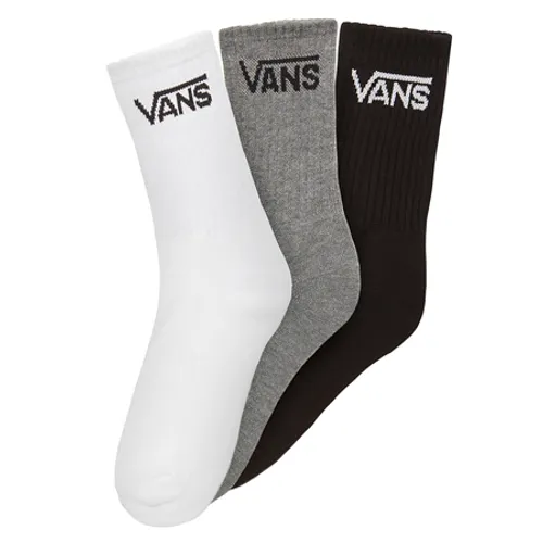 Vans Boys Classic Crew Socks (3 Pack) - Black Assorted