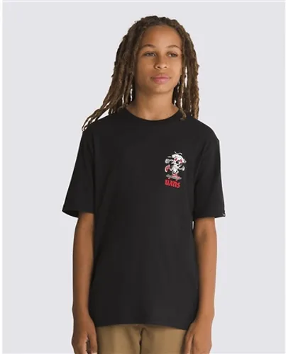 Vans Boys Pizza Skull T-Shirt - Black