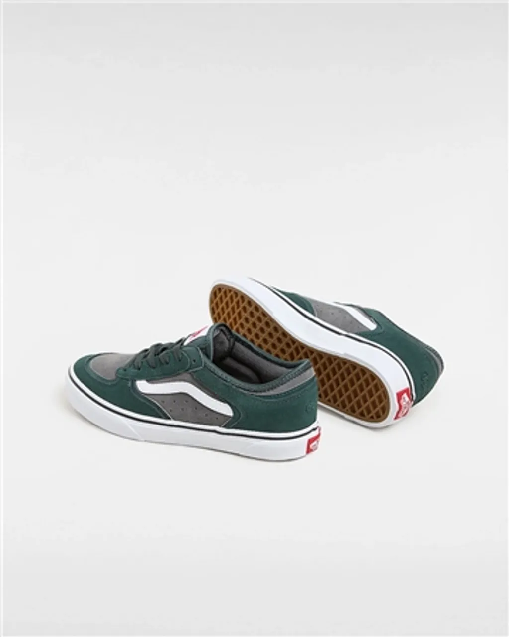 Vans Boys Rowley Classic Shoes - Green Gables & White - UK 3 (EU 35)