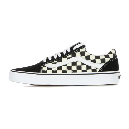 Vans , Classic Checkered Low Top Sneakers ,Black male, Sizes: