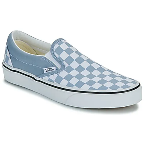 Vans  Classic Slip-On COLOR THEORY CHECKERBOARD DUSTY BLUE  men's Slip-ons (Shoes) in Blue